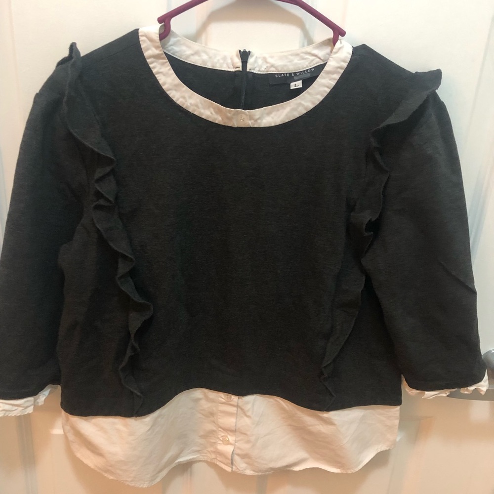 Slate and willow shirt blouse